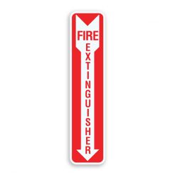 Fire Extinguisher Safety Sign Oblong Shaped