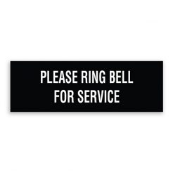 Please Ring Bell for Service Sign