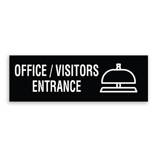 Office/Visitors Entrance Sign