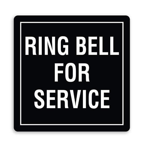 Ring Bell for Service with Border